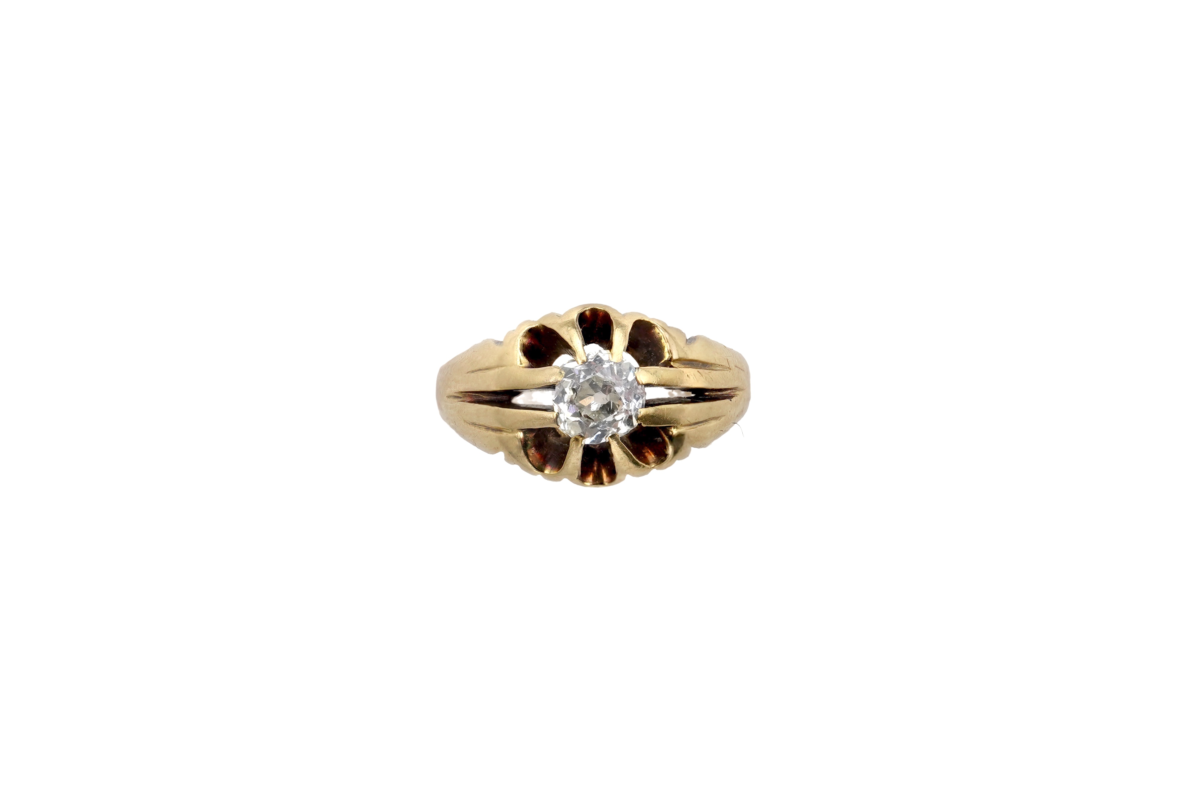 A gold and diamond ring, circa 1966